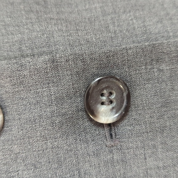 Ann Taylor Cashmere Wool Gray Suit Jacket 8P Audrey Trousers 6 Office Siren - Picture 12 of 16